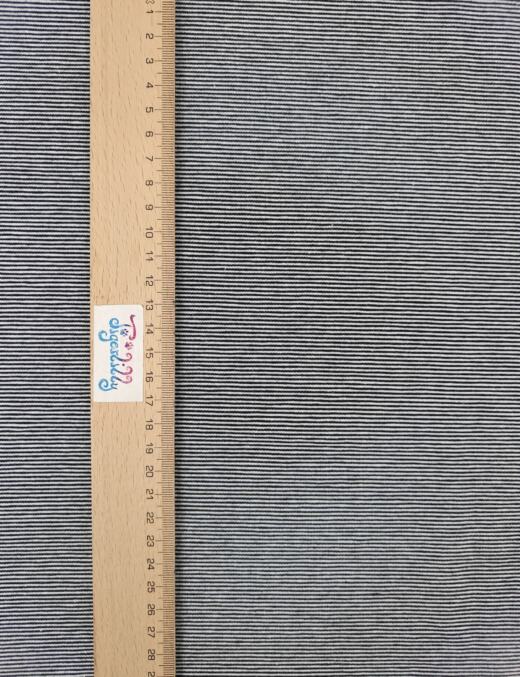 Biojersey - Tigerlilly - Miniminiminiringel navyblau/weiß