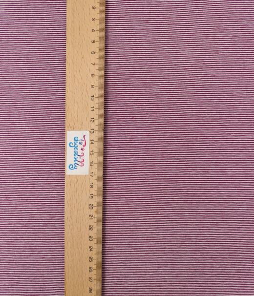 Biojersey - Tigerlilly - Miniminiminiringel berry/weiß