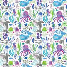 Juli 2025: PUL Stoff bedruckt - Happy Ocean