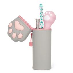 Legami 2-in-1-Federmäppchen aus Silikon - Kawaii - Kitty Pfötchen – Bild 2
