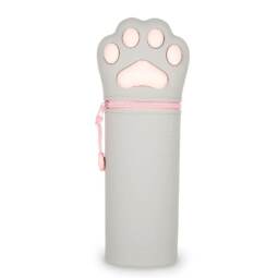 Legami 2-in-1-Federmäppchen aus Silikon - Kawaii - Kitty Pfötchen