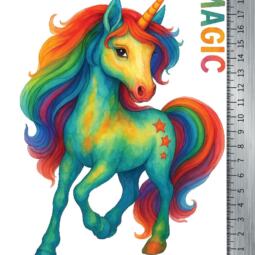 DTF Bügelbild K4 - Tigerlilly EP - magisches Einhorn (ca. 14 x 19cm) – Bild 2