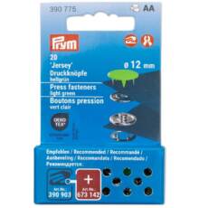 Prym 20 Jersey-Druckknöpfe hellgrün (390 775)