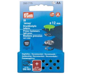Prym 20 Jersey-Druckknöpfe hellgrün (390 775)
