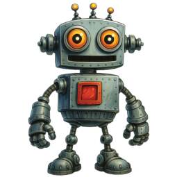 DTF Bügelbild I6 - Tigerlilly EP - Roboter (ca. 13,5 x 19,5cm)