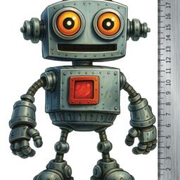 DTF Bügelbild I6 - Roboter (ca. 13,5 x 19,5cm) – Bild 2