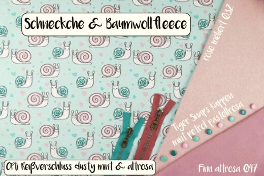 Bio Baumwollfleece Finn - altrosa 470