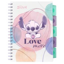 Disney Projektbuch B5 mit Trennblättern - Stitch "Love more"