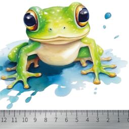 DTF Bügelbild N23 - Froschbaby  (ca. 14 x 10,5cm) – Bild 2