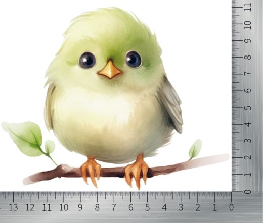 DTF Bügelbild N21 - Singvogel Küken (ca. 13,5 x 11cm)