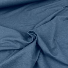 Sommersweat uni - Finn - indigo meliert 629 (ABVERKAUF)