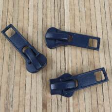 1 Zipper für Krampenreißverschluss endlos 5mm - marine (Abverkauf)