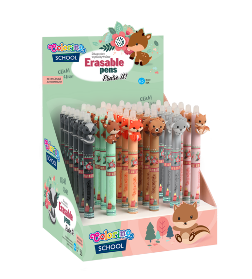 Radierbarer Gelstift mit Druckmechanismus - Fuchs