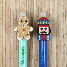 2er Set radierbare Stifte  - Colorino School - Lebkuchenmann & Nussknacker