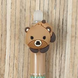 Radierbarer Gelstift mit Druckmechanismus - Bär