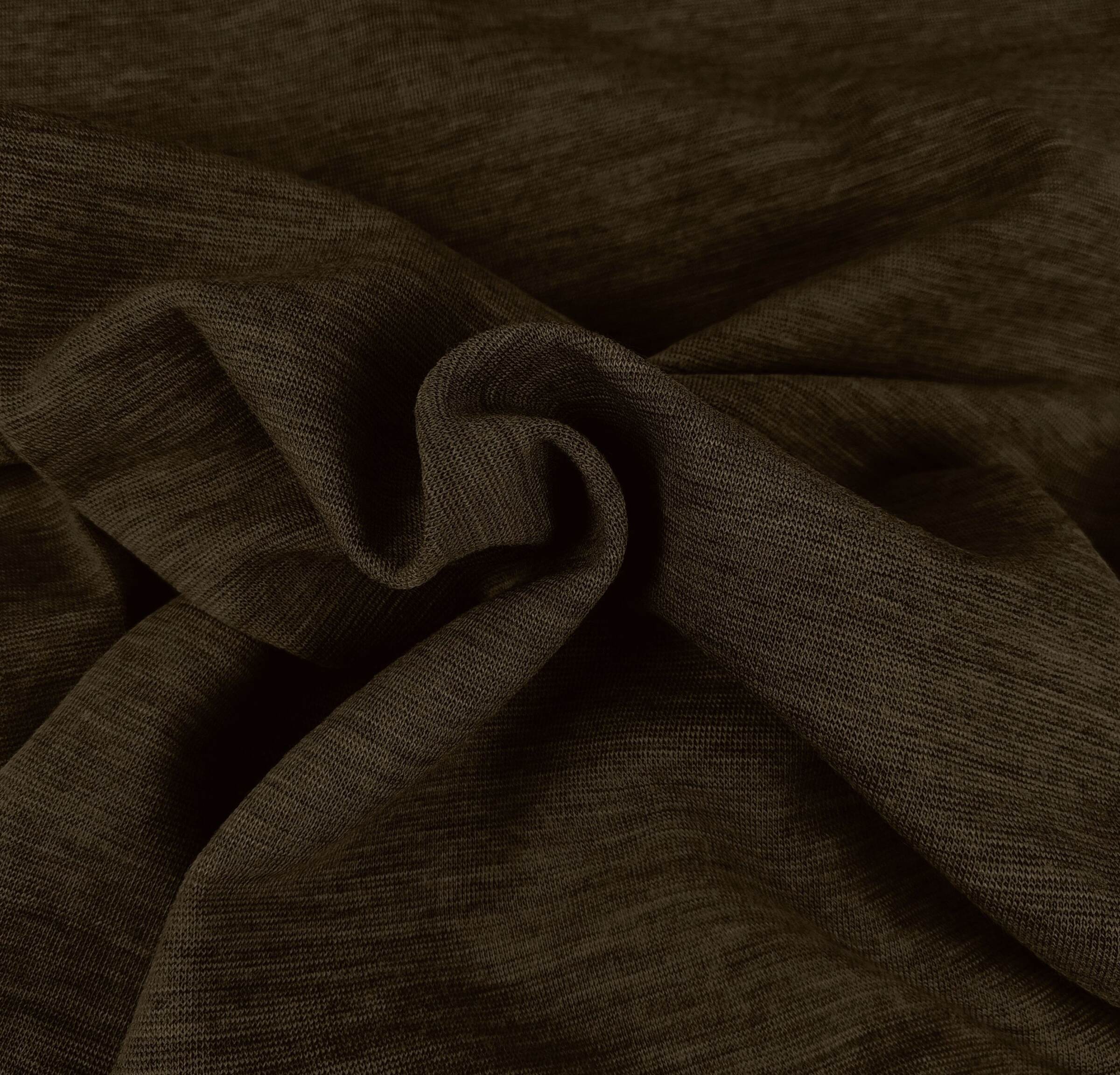 dunkelbraun meliert Wollbündchen dunkelbraun meliert Wollbündchen