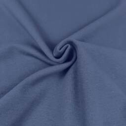 Biobündchen uni (schmal) - Emma - Mondschein blau 078 (ehem. china blue 078)