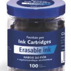 radierbare Tintenpatronen für Füllhalter - 100 Stück - blau