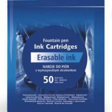 radierbare Tintenpatronen für Füllhalter - 50 Stück - blau