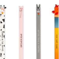 Legami Set mit 4 radierbaren Gelstiften - Farm Sweet Farm