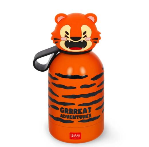Legami Thermosflasche für Kinder - Hot&Cold BFF - Tiger