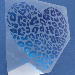 Bügelbild - Leoherz "Leoliebe" (ca. 23 x 22cm) - Folienauswahl – Bild 18