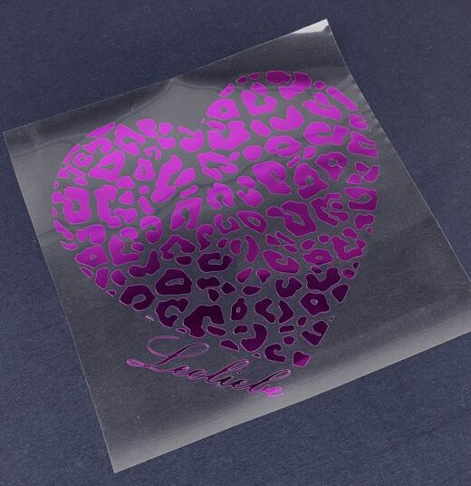 Bügelbild - Leoherz "Leoliebe" (ca. 23 x 22cm) - Folienauswahl