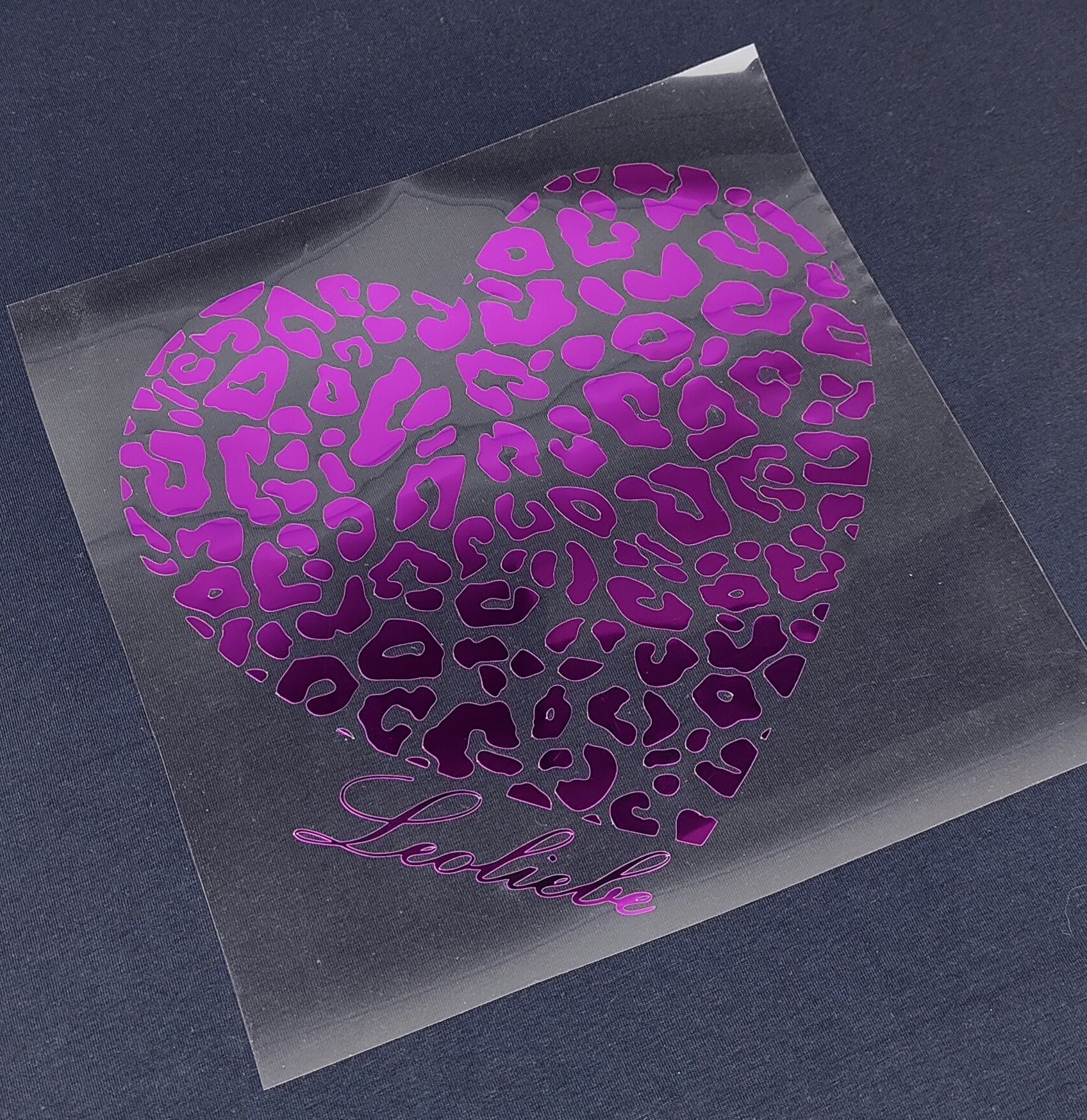 leoherz leoliebe metallisch purple