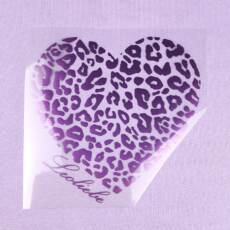 Bügelbild - Leoherz "Leoliebe" - SUPERIOR HTV Chameleon (ca. 23 x 22cm) - Farbauswahl