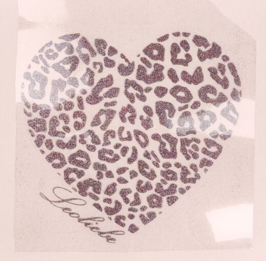 Bügelbild - Leoherz "Leoliebe" (ca. 23 x 22cm) - Folienauswahl