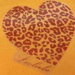 Bügelbild - Leoherz "Leoliebe" (ca. 23 x 22cm) - Folienauswahl – Bild 10