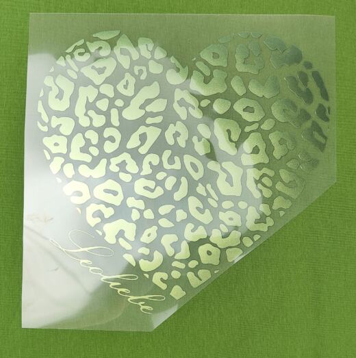 Bügelbild - Leoherz "Leoliebe" (ca. 23 x 22cm) - Folienauswahl