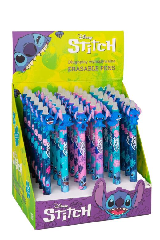 Radierbarer Gelstift mit Druckmechanismus - Disney - "Stitch" creepy smile