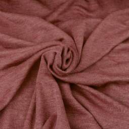 Wolle/Seide Biojersey uni - rouge