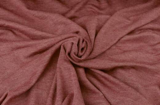 Wolle/Seide Biojersey uni - rouge