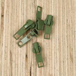 5 Zipper für Krampenreißverschluss endlos 5mm - verschiedene Farben – Bild 2