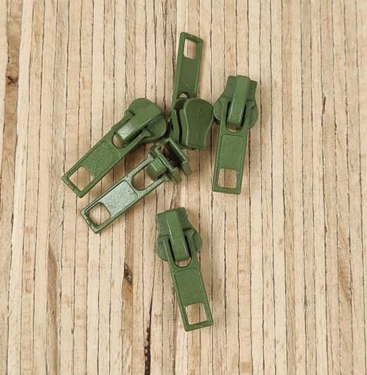 5 Zipper für Krampenreißverschluss endlos 5mm - verschiedene Farben
