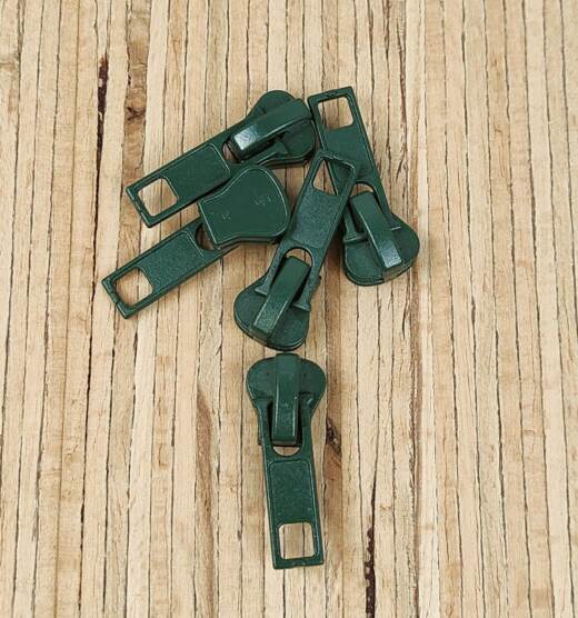 5 Zipper für Krampenreißverschluss endlos 5mm - verschiedene Farben