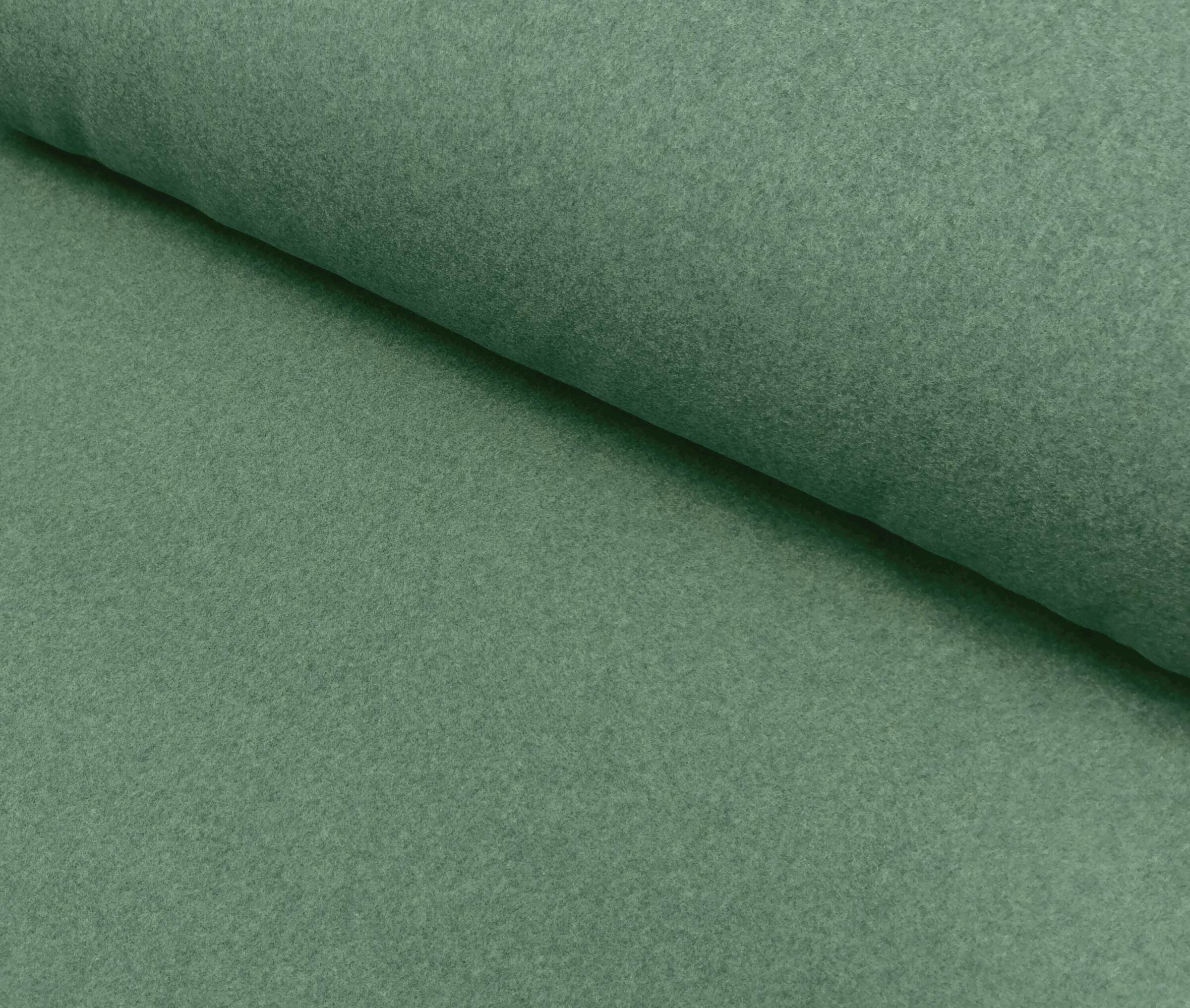 Baumwollfleece dusty mint meliert Baumwollfleece dusty mint meliert