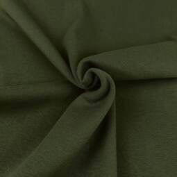 Biobündchen uni (schmal) - Emma - dunkles khaki 089