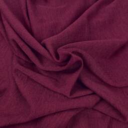 Wolle/Seide Biojersey uni - berry