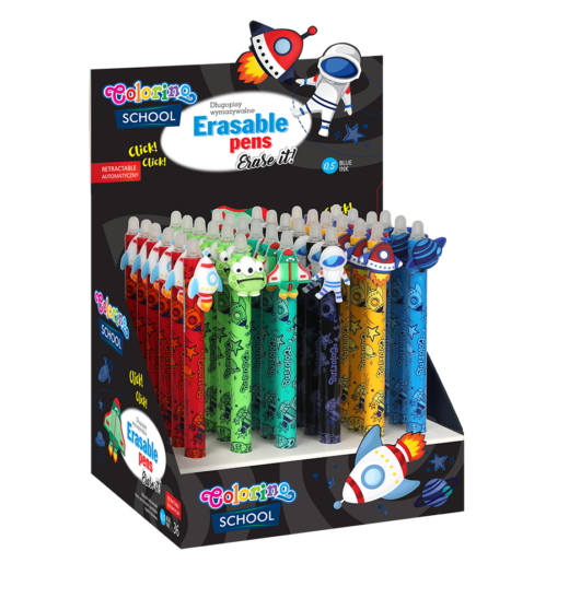 Radierbarer Stift - Colorino School - Rakete (Stift rot)