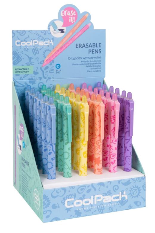 Radierbarer Gelstift mit Druckmechanismus - CoolPack - pastellorange 4