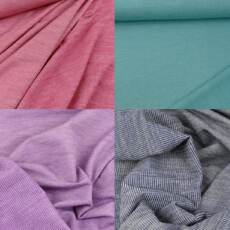 Fühlprobe 35: Bio B-Ware Wollsweat Melange - Farbauswahl