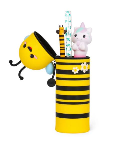 Legami 2-in-1-Federmäppchen aus Silikon - Kawaii - Biene
