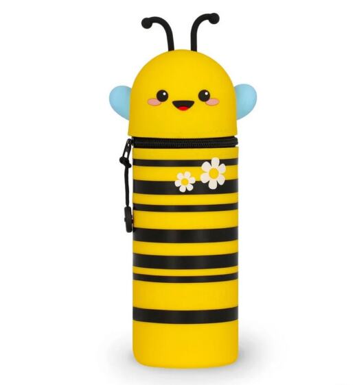 Legami 2-in-1-Federmäppchen aus Silikon - Kawaii - Biene