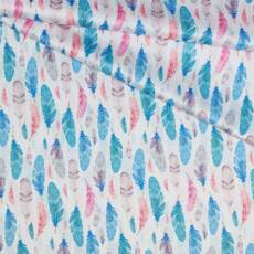 PUL Stoff bedruckt - Tigerlilly EP - Federn