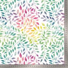 Februar 2026: PUL Stoff bedruckt - Tigerlilly EP - Rainbow Leaves