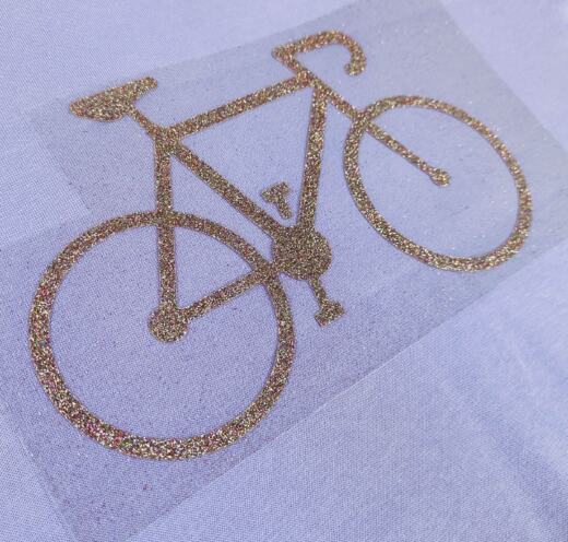 Bügelbild - Rennrad (ca. 22 x 13,5cm) - Folienauswahl