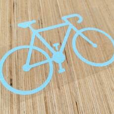 Bügelbild - Rennrad - Siser Glitter (ca. 22 x 13,5cm) - Farbauswahl